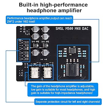 S.M.S.L m500 高解像度USB DAC S.M.S.L M500 MK II：定番のオールインワンDAC/ヘッドホンアンプ